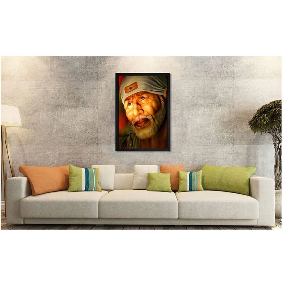 Roneclick Saibaba photo frame (Multicolor)