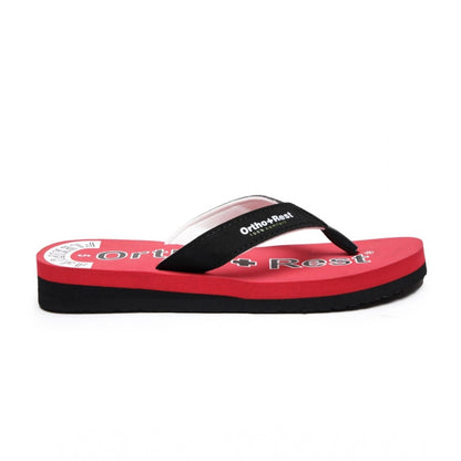 Generic Unisex Rubber Comfortable Orthopedic Doctor Slipper and Flip Flops (Red)