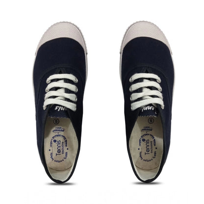 Generic Unisex Cotton School Shoe Lace-Up (Navyblue)