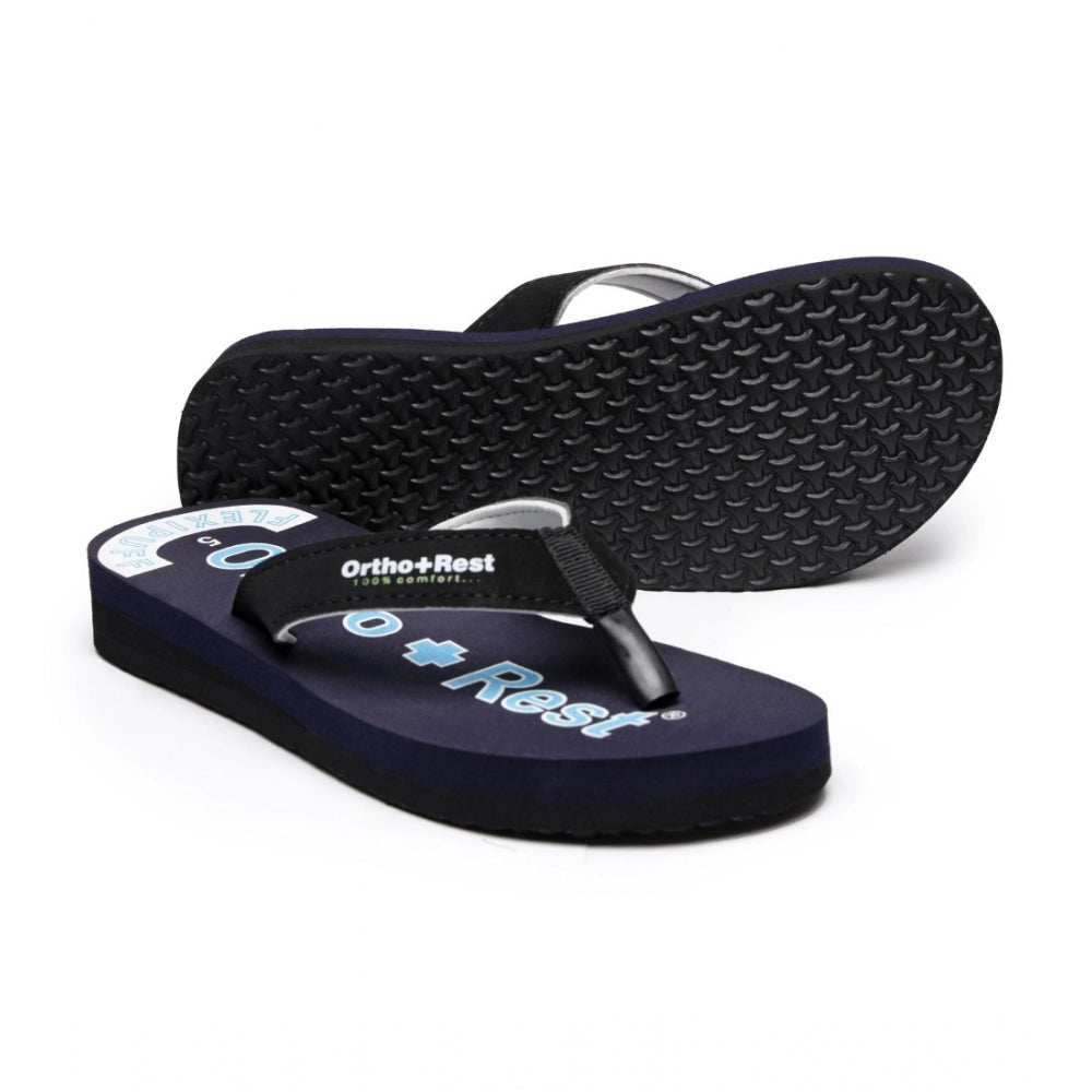 Roneclick Unisex Rubber Comfortable Orthopedic Doctor Slipper and Flip Flops (Blue)