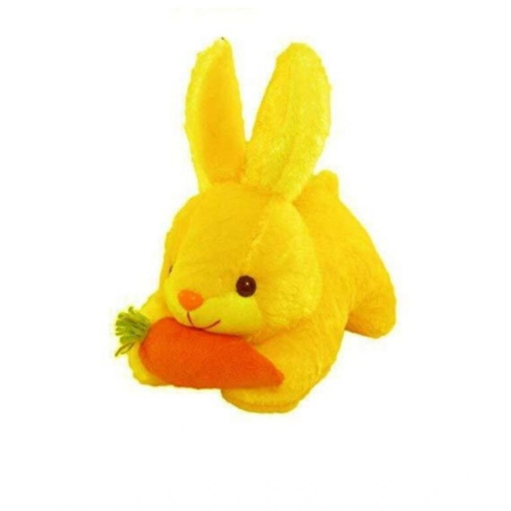 Roneclick Rabbit with Carrot Lovable Toy (Yellow)