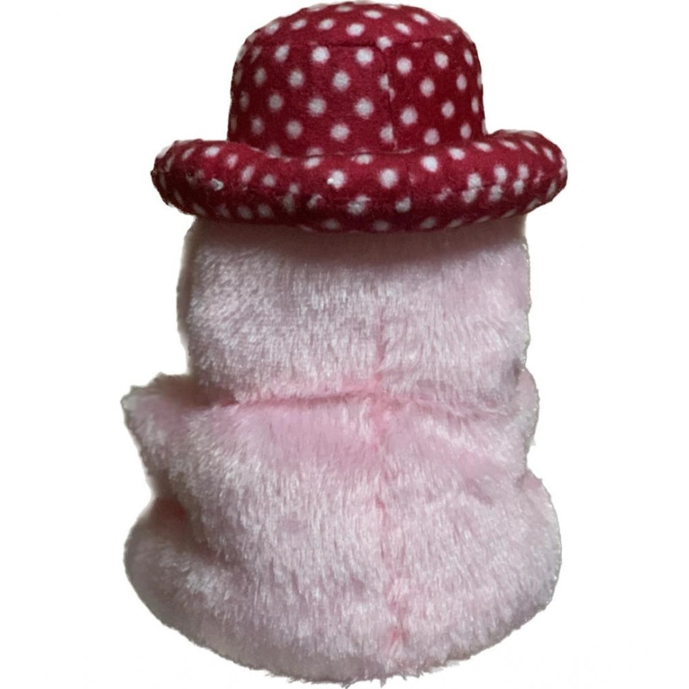 Roneclick Cap Teddy Bear with Heart (Pink)