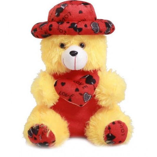 Roneclick Heart Cap Teddy Bear (Yellow)