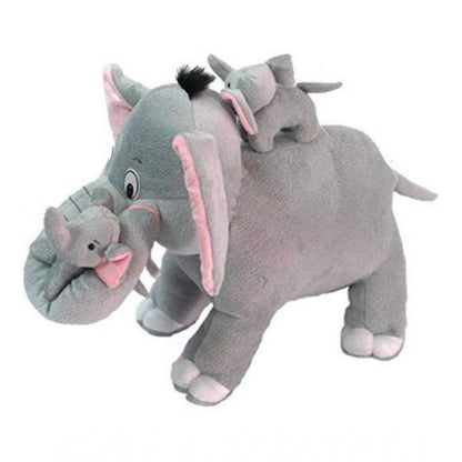 Roneclick Elephant with Baby Toy (Grey)