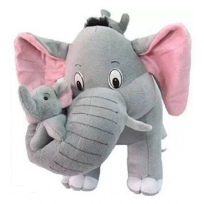 Roneclick Elephant with Baby Toy (Grey)