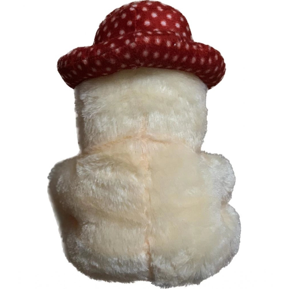 Roneclick Cap Teddy Bear with Heart (Cream)