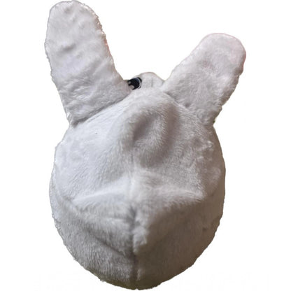 Roneclick Plush Animal Helmet Covers (White)