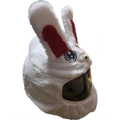 Roneclick Plush Animal Helmet Covers (White)