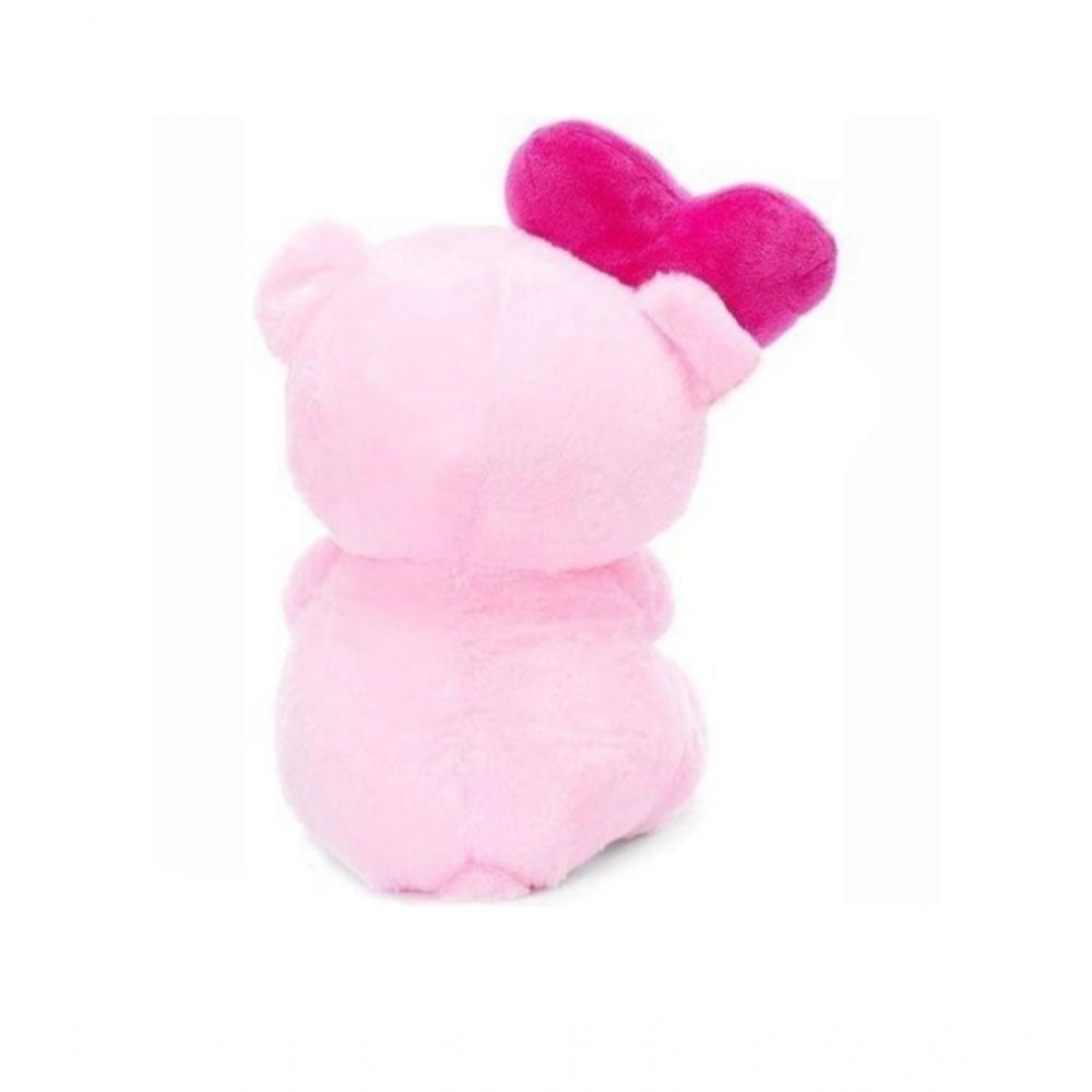 Roneclick Bear with Heart Love You Balloon (Pink)