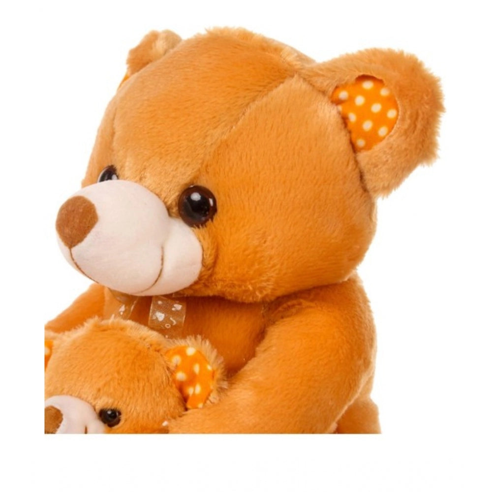 Roneclick Mother And Baby Teddy Bear (Brown)