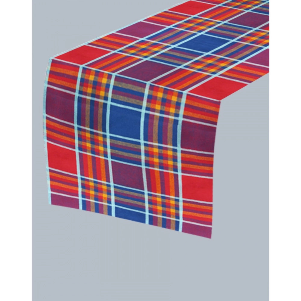 Generic Checkered Cotton Table Runners (Multicolor)