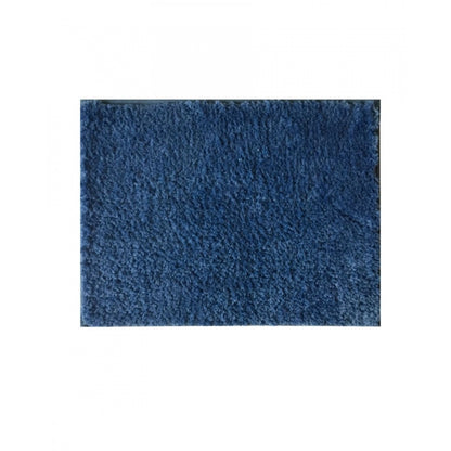 Roneclick Solid Polyester Bathmat (Blue)