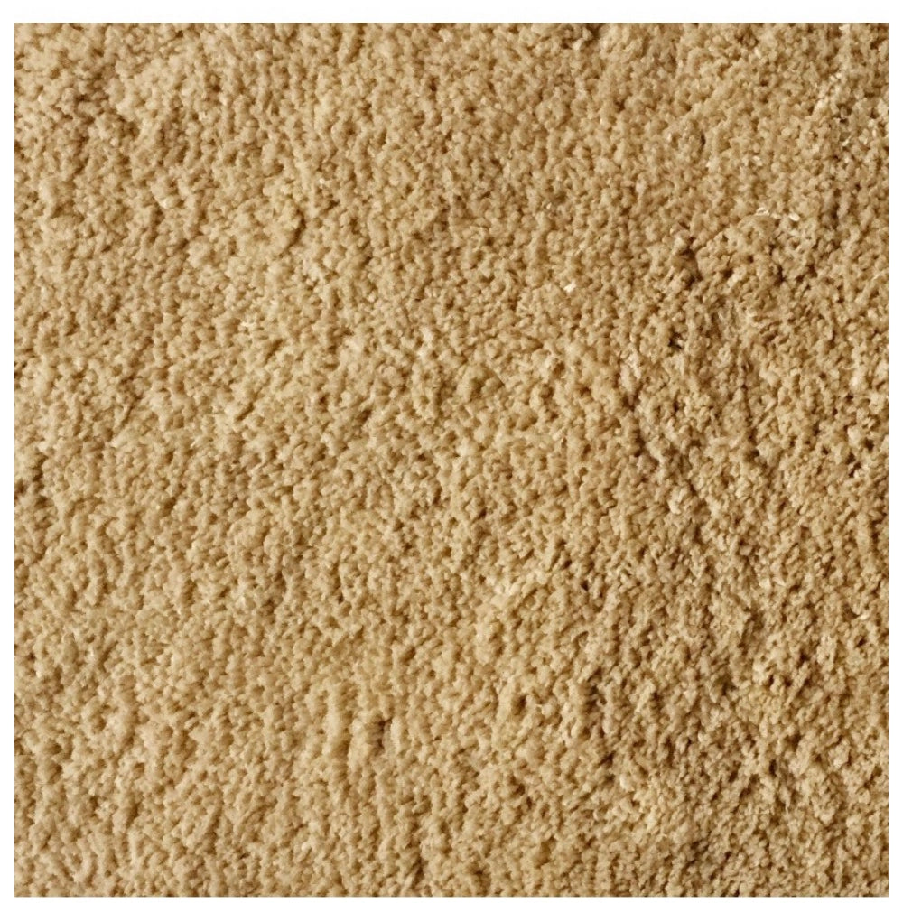 Roneclick Solid Polyester Bathmat (Beige)