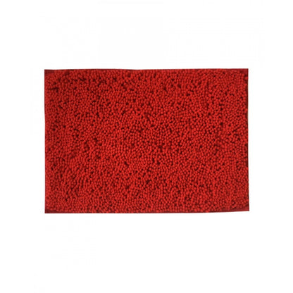 Roneclick Solid Polyester Bathmat (Red)