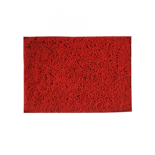 Roneclick Solid Polyester Bathmat (Red)