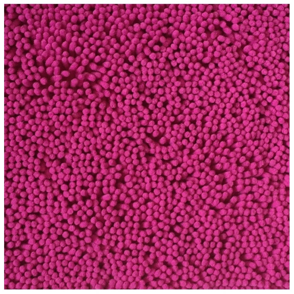 Roneclick Solid Polyester Bathmat (Pink)