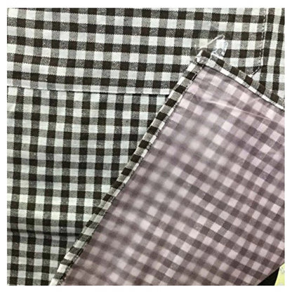 Generic Checkered Cotton Aprons (Brown)