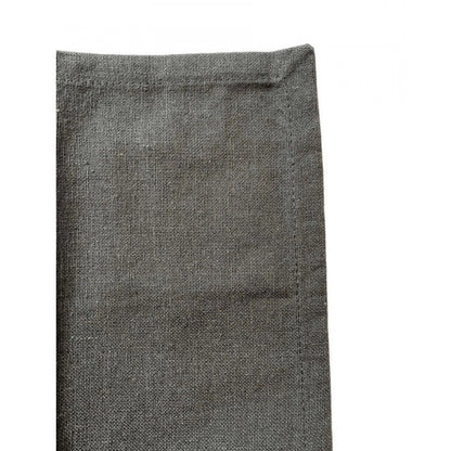 Roneclick Solid Cotton Napkins Sets (Grey)