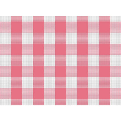 Generic Checkered Cotton Place Mats Sets (Pink &amp; White)