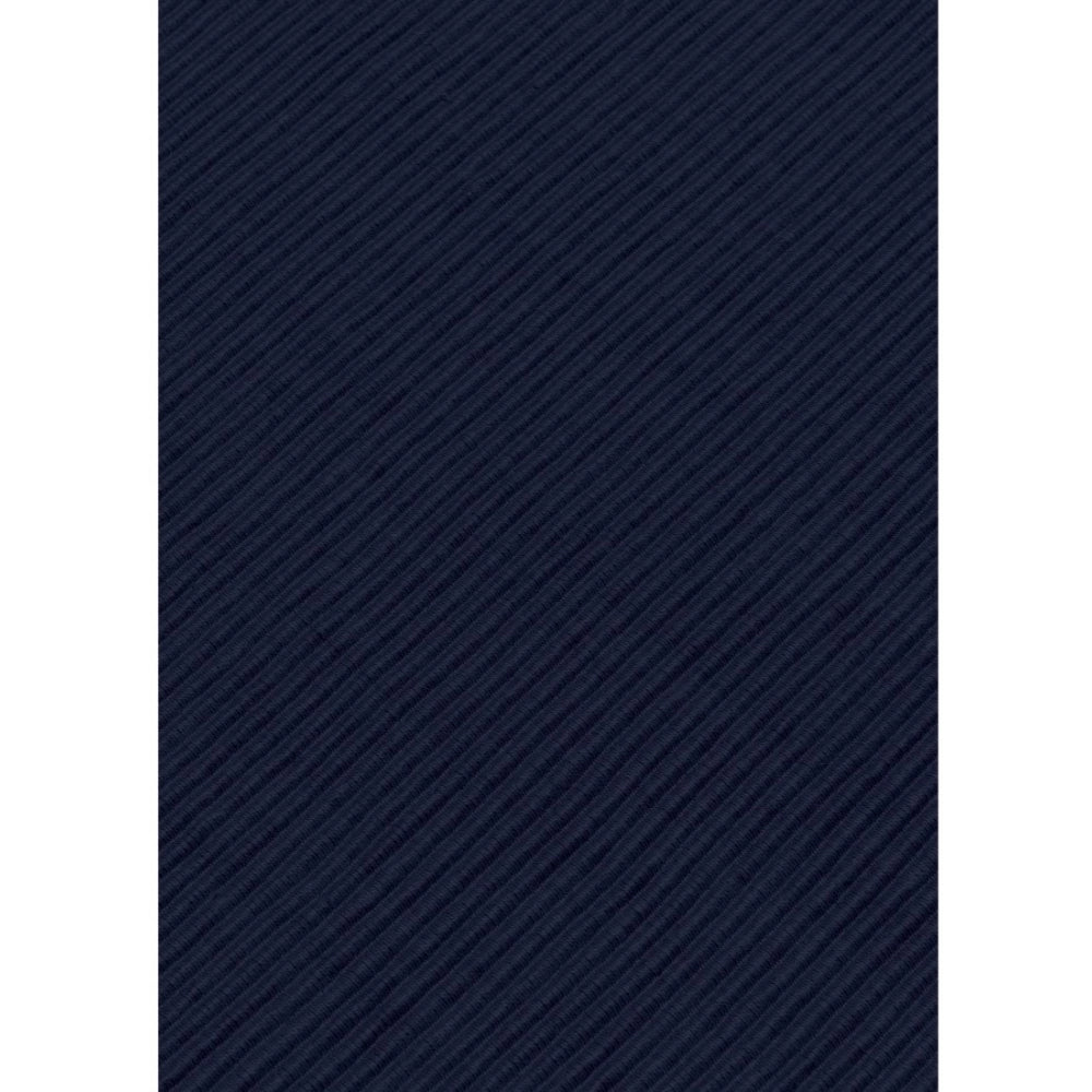 Roneclick Ribbed Cotton Place Mats Sets (Navy Blue)