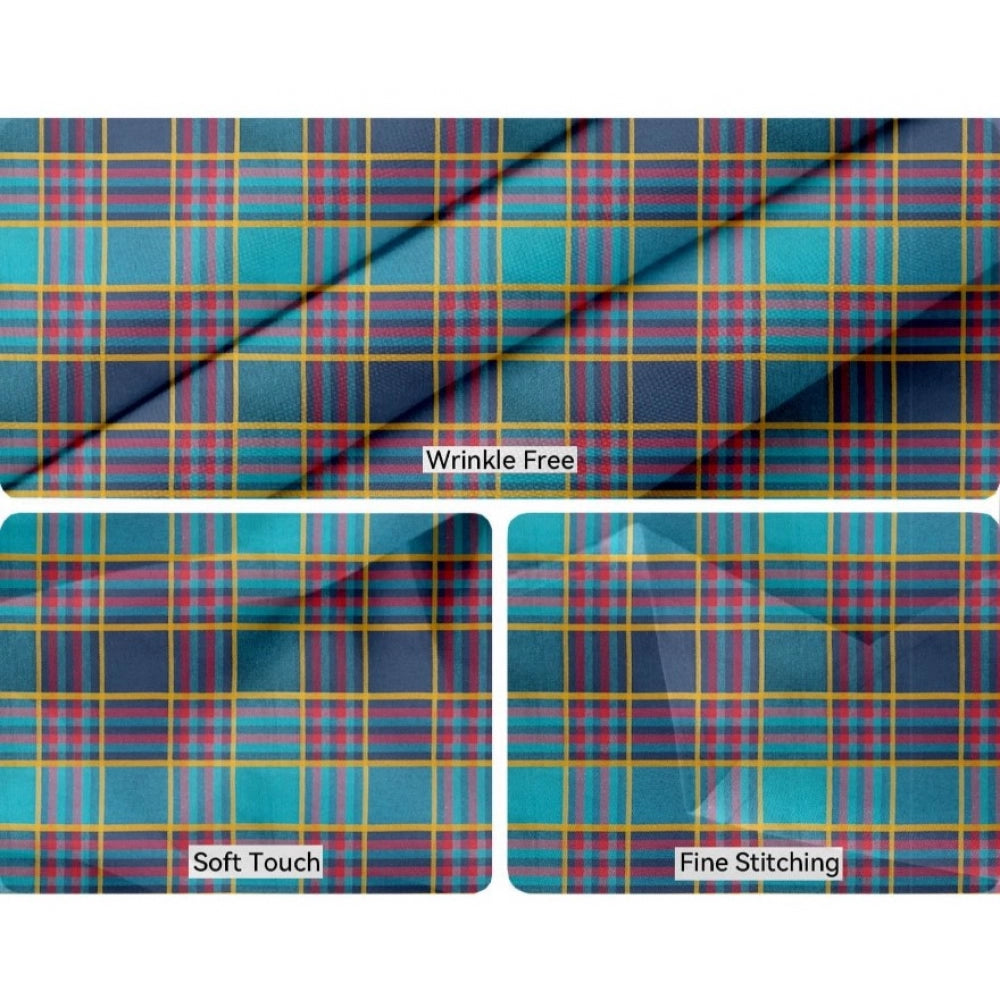 Generic Checkered Cotton Checks Table Cloth (Multicolor)