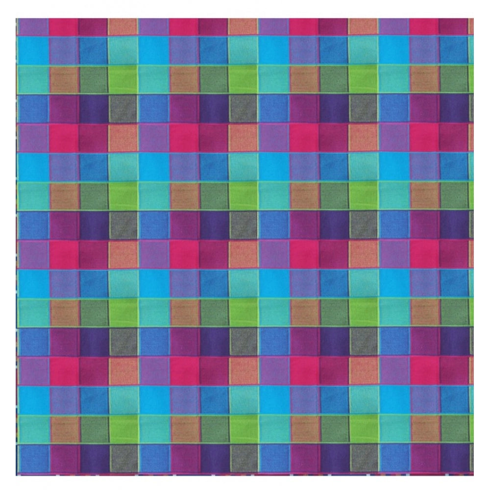 Generic Checkered Cotton Checks Table Cloth (Multicolor)