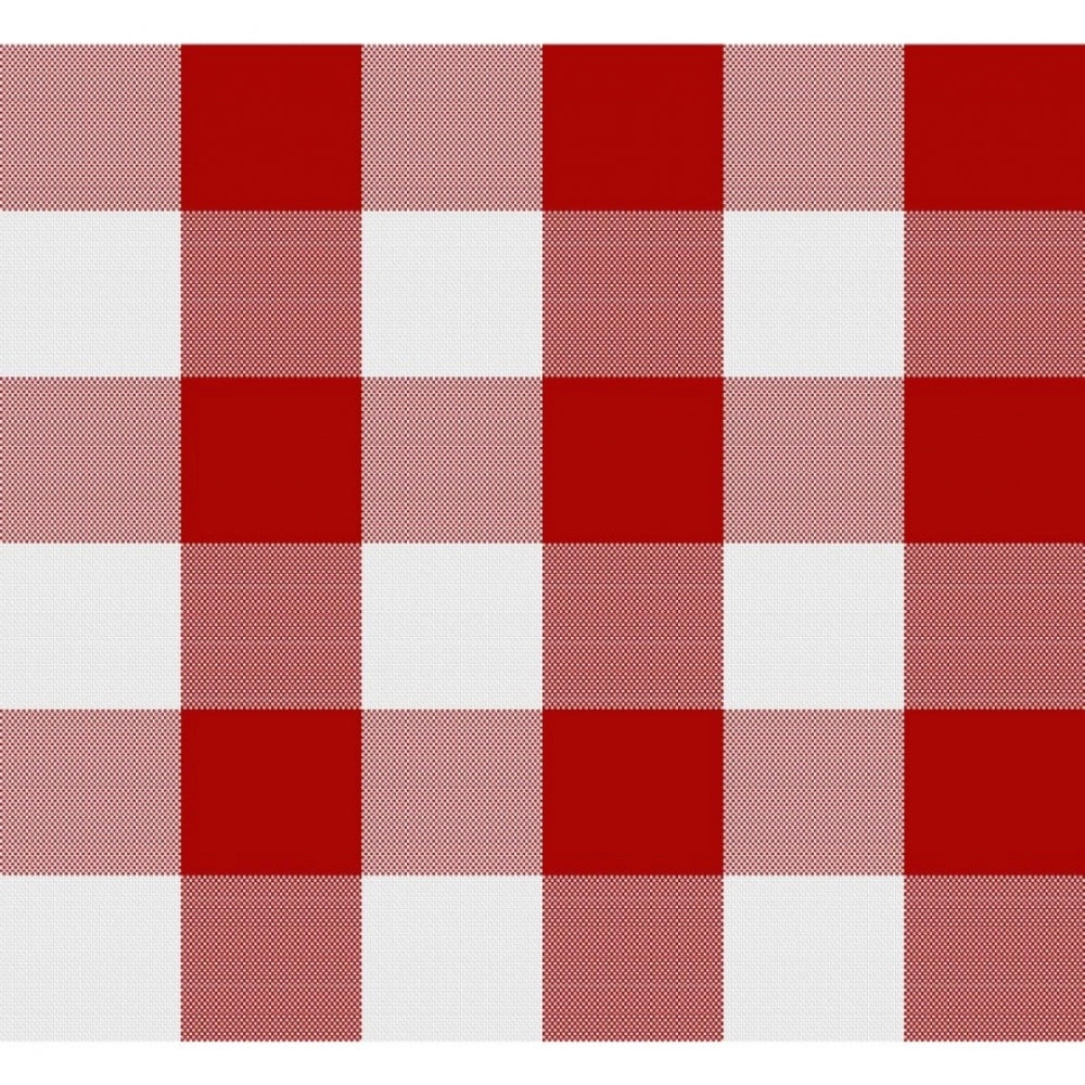 Generic Checkered Cotton Table Runners (Red)