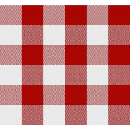 Generic Checkered Cotton Table Runners (Red)