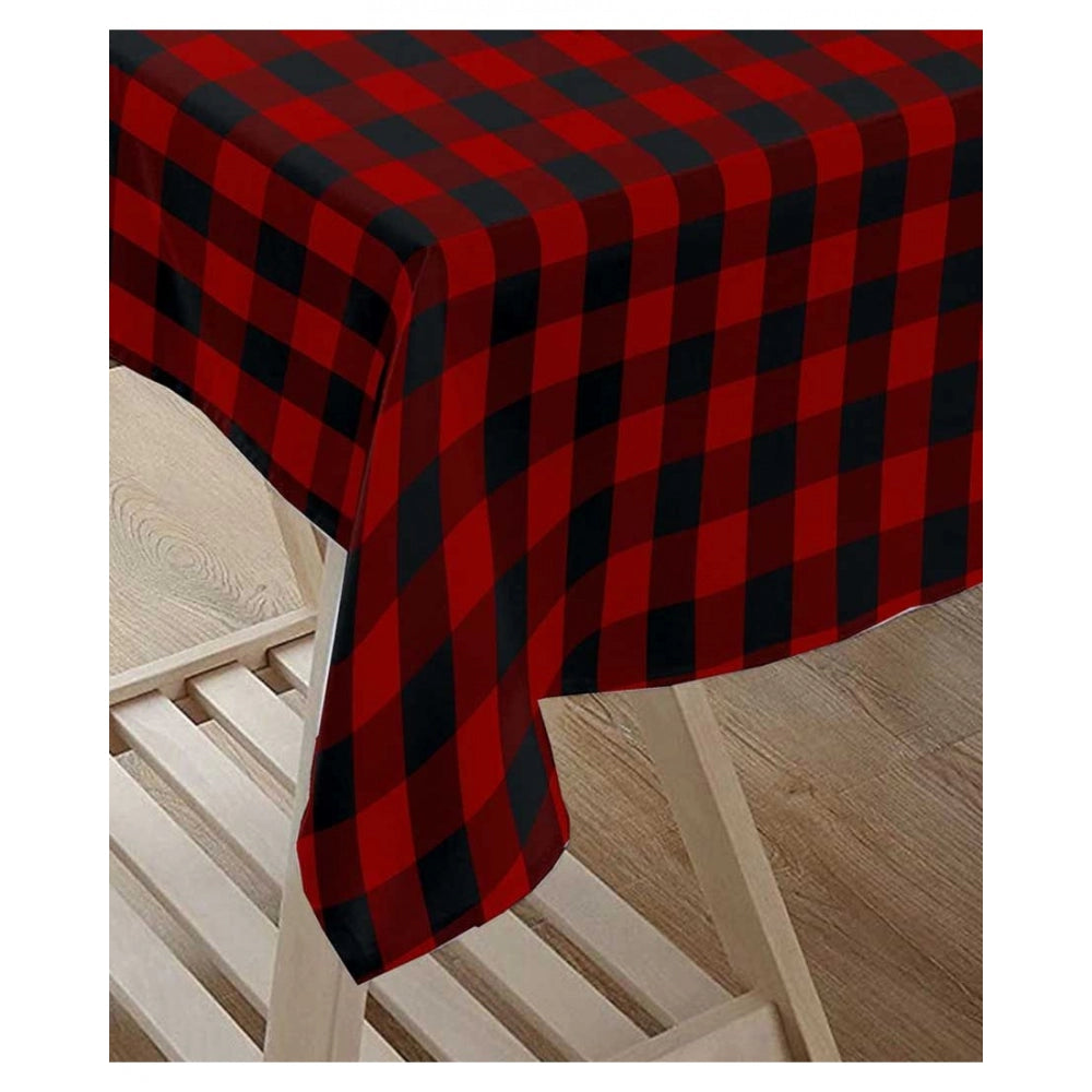 Generic Checkered Cotton Checks Table Cloth (Red &amp; Black)