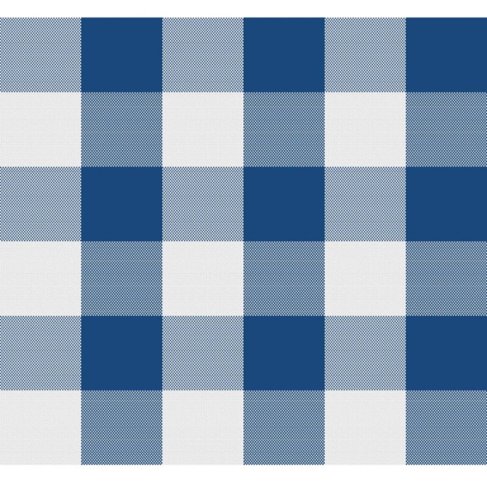 Roneclick Checked Cotton Checks Table Cloth (Blue)