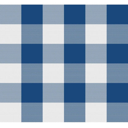 Roneclick Checked Cotton Checks Table Cloth (Blue)