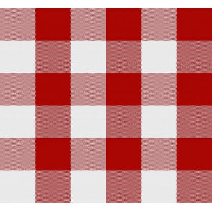 Generic Checkered Cotton Checks Table Cloth (Red)