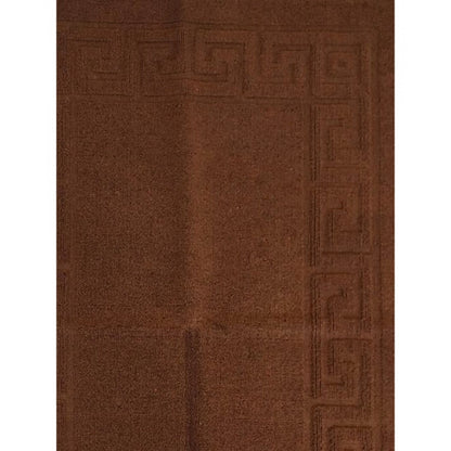 Roneclick Solid Cotton Hotel Bathmats (Brown)