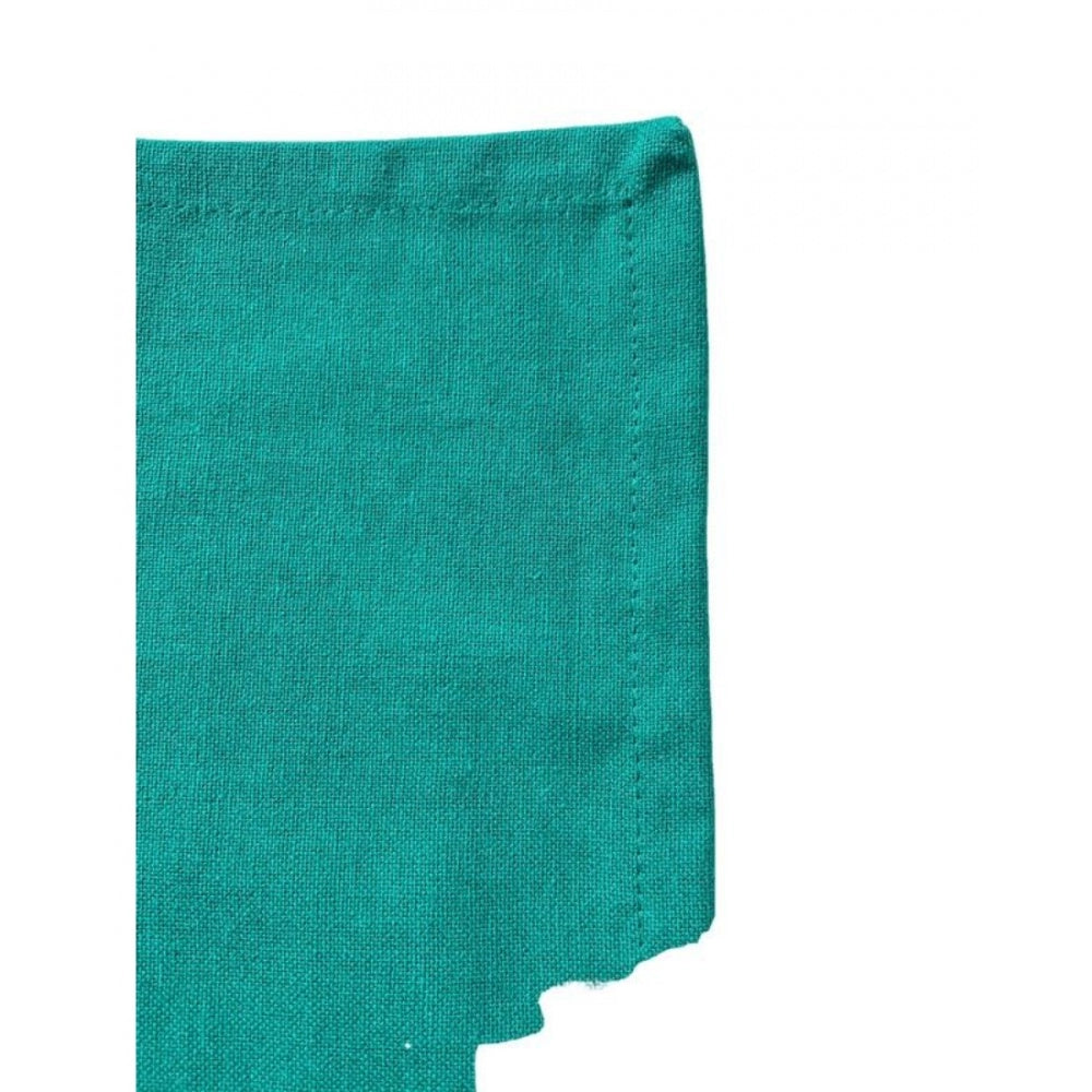 Roneclick Solid Cotton Napkins Sets (Green)