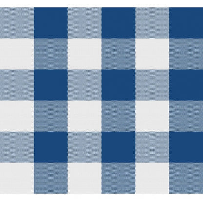 Generic Checkered Cotton Place Mats Sets (Royal Blue)