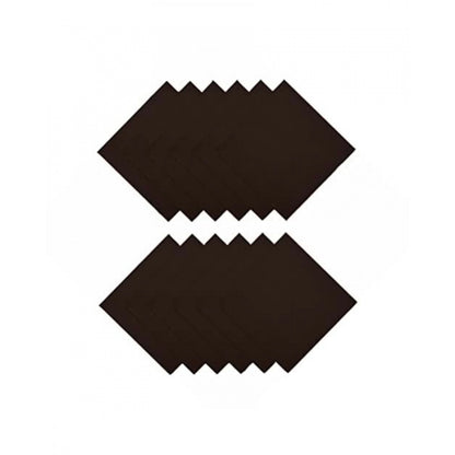 Roneclick Solid Cotton Napkins Sets (Brown)