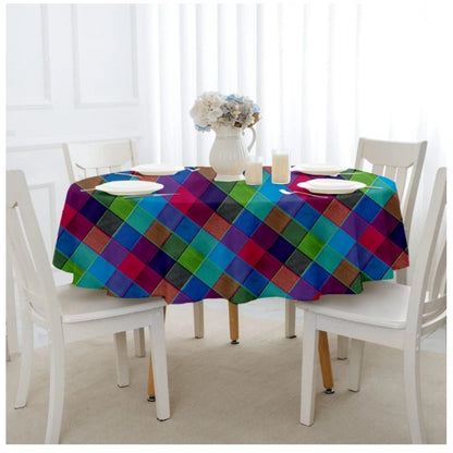 Generic Checkered Cotton Checks Table Cloth (Multicolor)