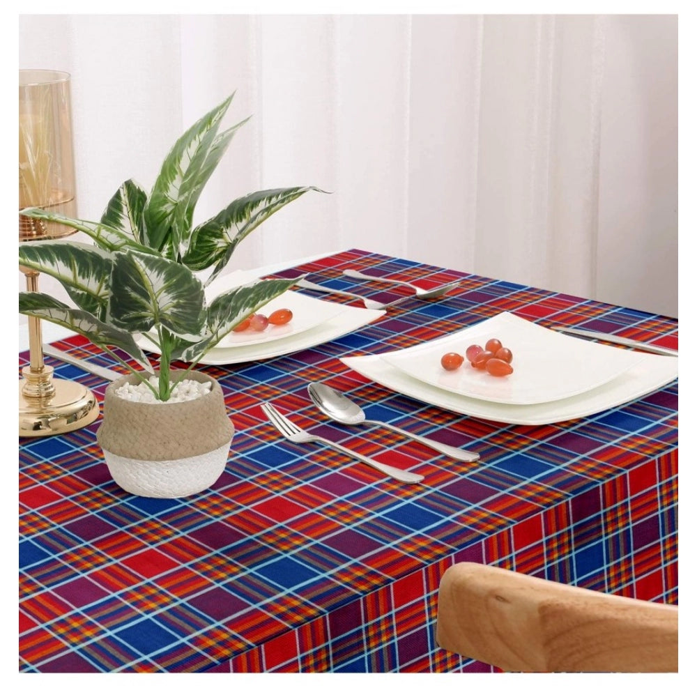 Generic Checkered Cotton Checks Table Cloth (Multicolor)