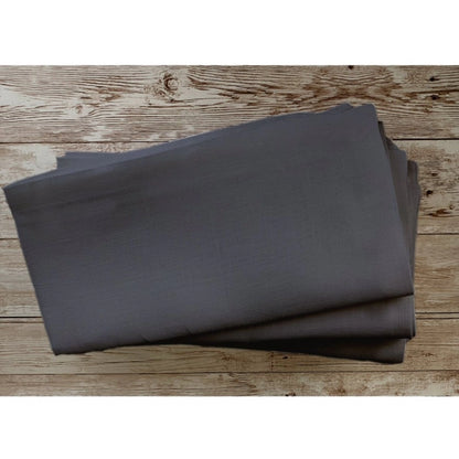 Roneclick Solid Cotton Napkins Sets (Steel Grey)