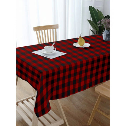 Generic Checkered Cotton Checks Table Cloth (Red &amp; Black)