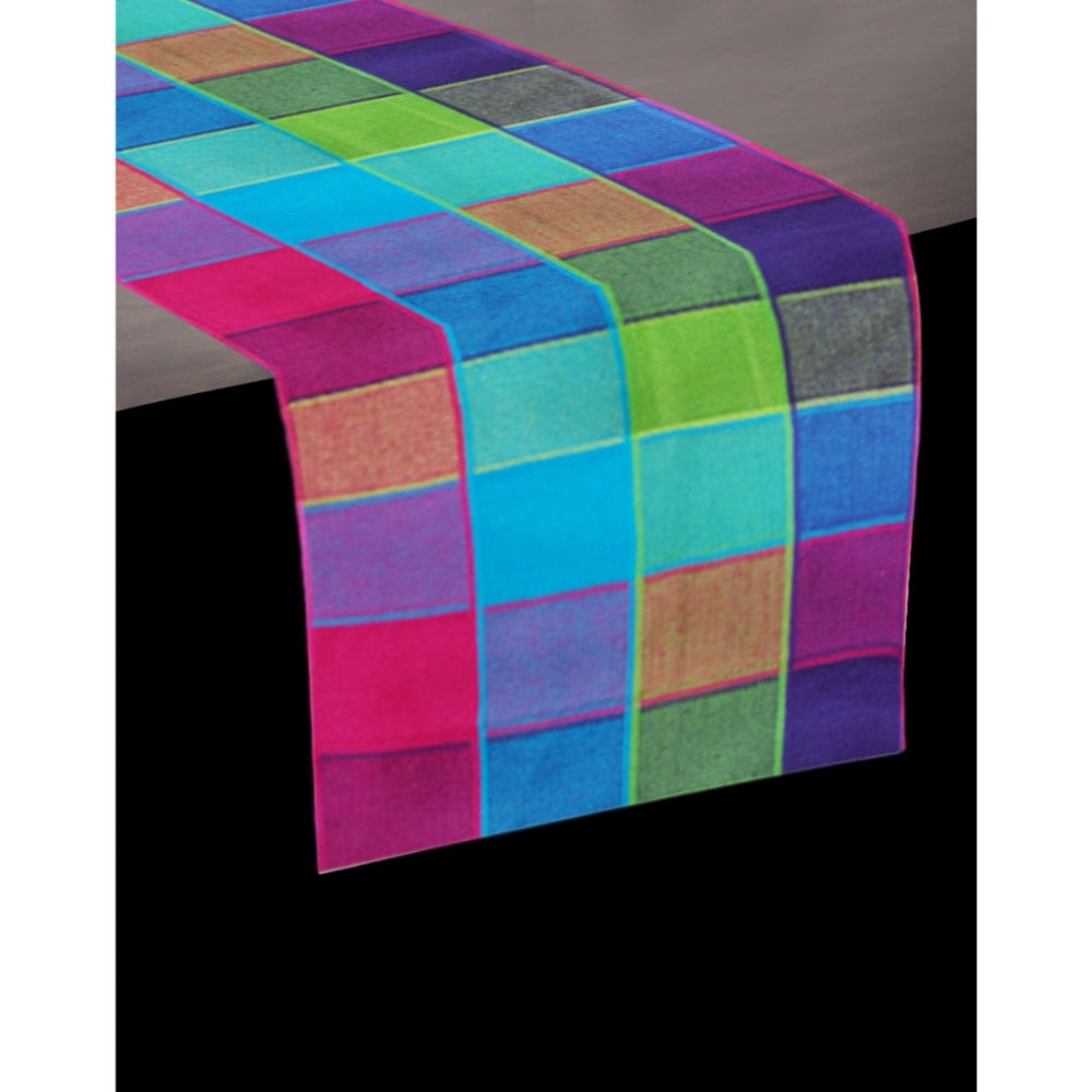 Generic Checkered Cotton Table Runners (Multicolor)