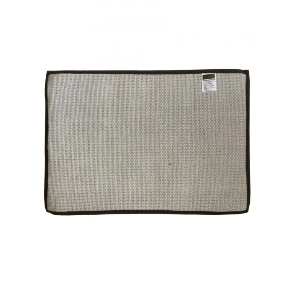 Roneclick Solid Polyester Bathmat (Brown)