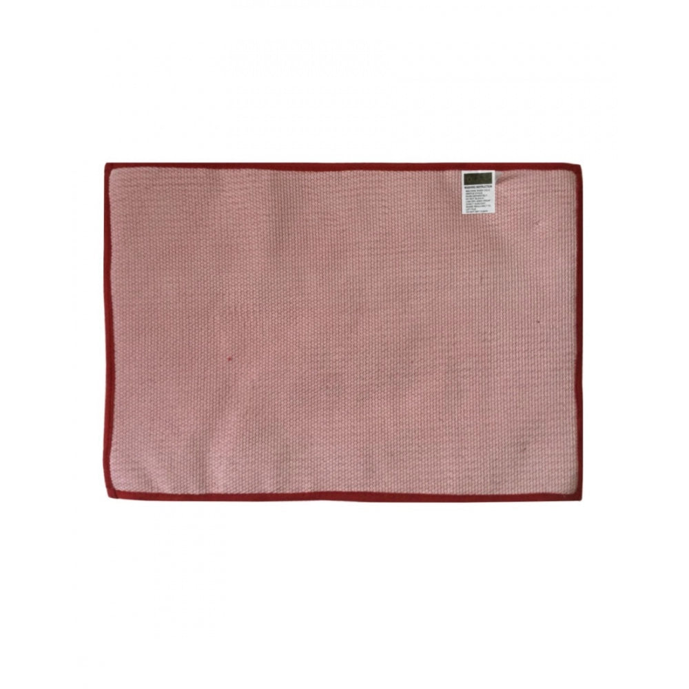 Roneclick Solid Polyester Bathmat (Red)