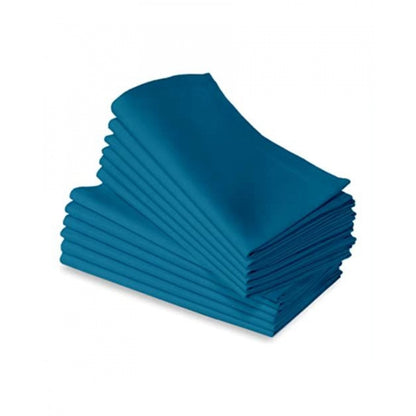 Roneclick Solid Cotton Napkins Sets (Turquoise green)