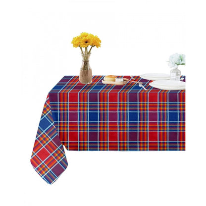 Generic Checkered Cotton Checks Table Cloth (Multicolor)