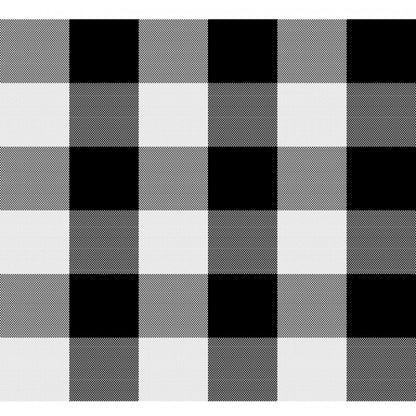 Generic Checkered Cotton Checks Table Cloth (Black)