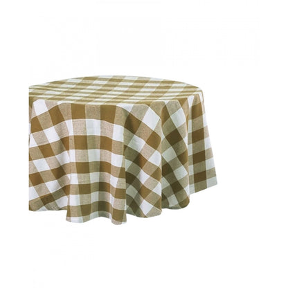 Generic Checkered Cotton Checks Table Cloth (Beige)