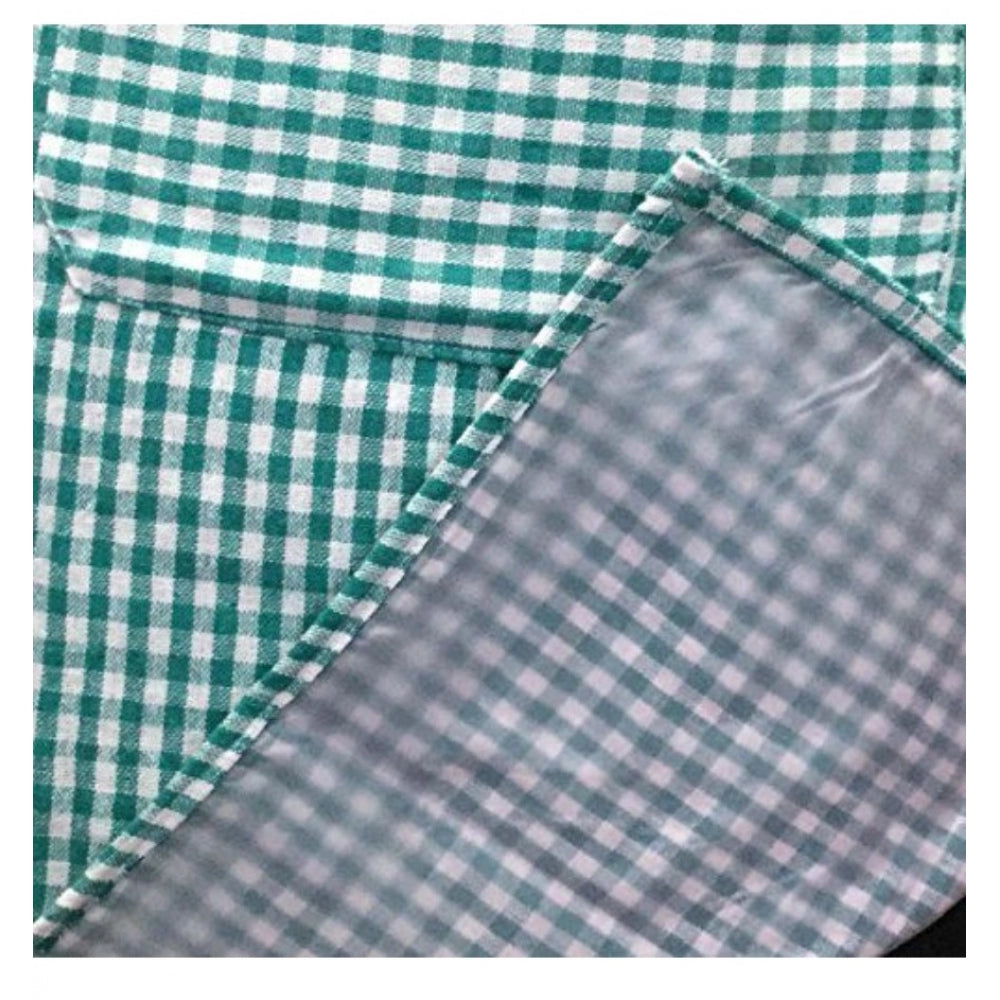 Generic Checkered Cotton Aprons (Green)