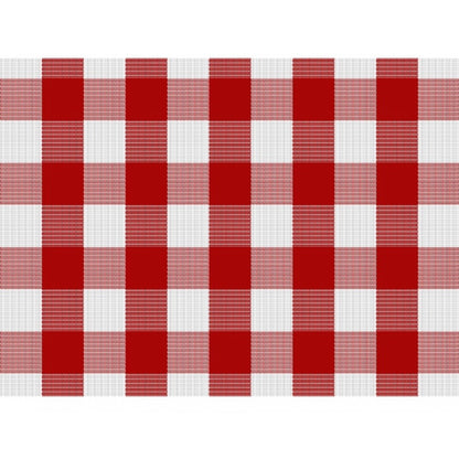 Generic Checkered Cotton Place Mats Sets (Red &amp; White)