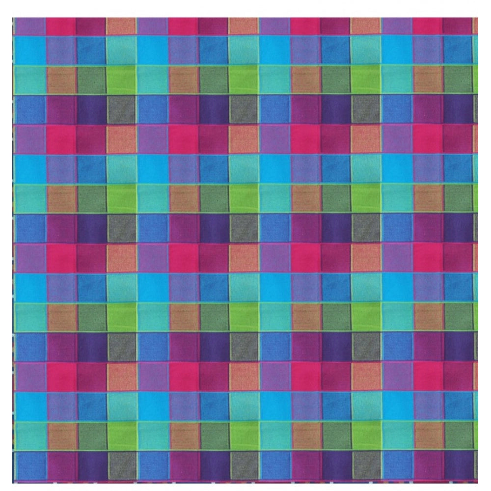 Generic Checkered Cotton Checks Table Cloth (Multicolor)